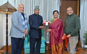 The 14th President of India, Shri Ram Nath Kovind assured to visit the old age home of Tara Sansthan, Udaipur.